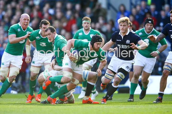 Sean O'Brien Ireland try v Scotland Six Nations 2015