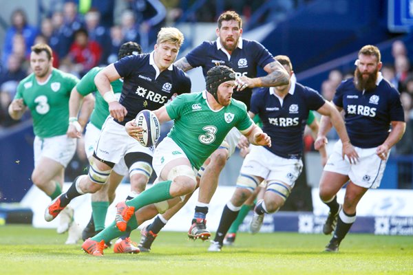 Sean O'Brien Ireland try v Scotland Six Nations 2015