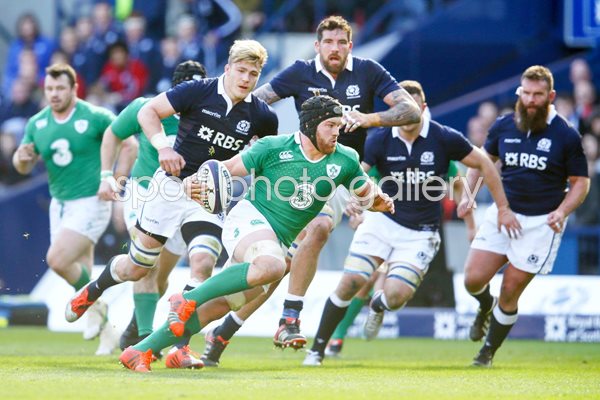 Sean O'Brien Ireland try v Scotland Six Nations 2015