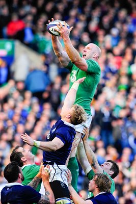 Paul O'Connell Ireland v Scotland Murrayfield 6 Nations 2015