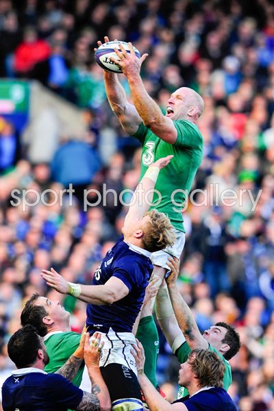 Paul O'Connell Ireland v Scotland Murrayfield 6 Nations 2015