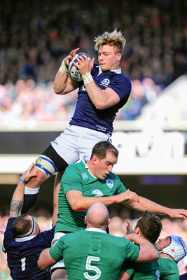 David Denton Scotland v Ireland Murrayfield Six Nations 2015