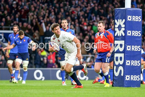 Ben Youngs scores England v France Six Nations 2015