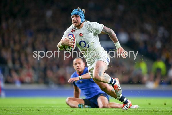Jack Nowell try England v France 6 Nations Twickenham 2015