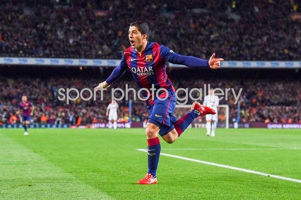 Luis Suarez Barcelona v Real Madrid 2015