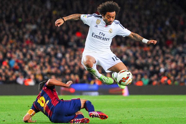 Marcelo Real Madrid v Barcelona 2015