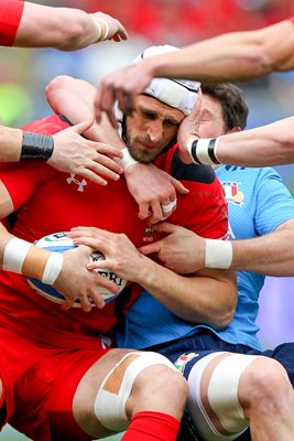 Luke Charteris Italy v Wales Six Nations 2015