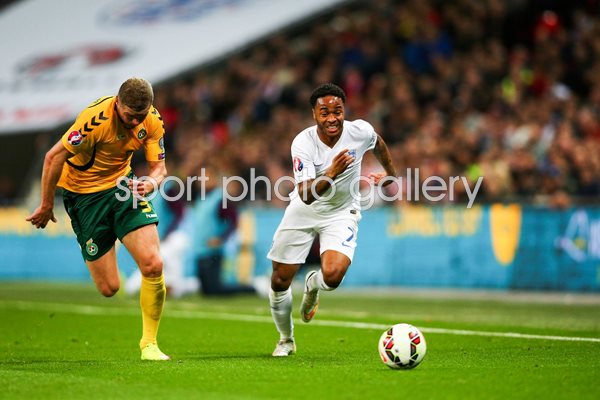 Raheem Sterling England v Lithuania 2015