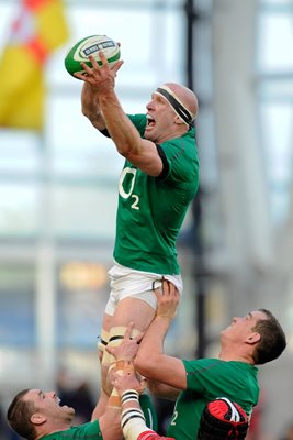Paul O'Connell Ireland v Wales 6 Nations 2014