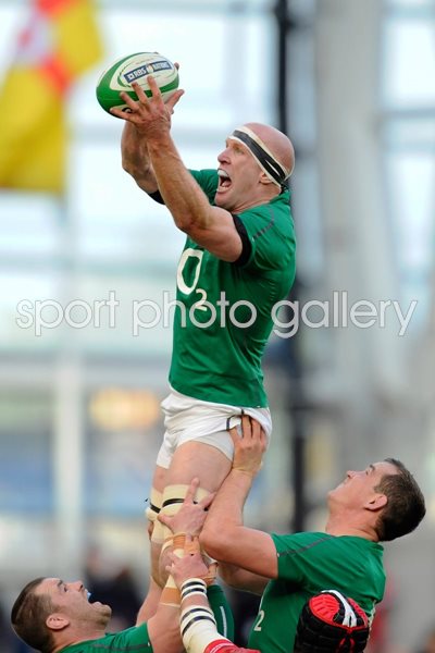 Paul O'Connell Ireland v Wales 6 Nations 2014