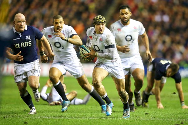 Jack Nowell England v Scotland Murrayfield 6 Nations 2014