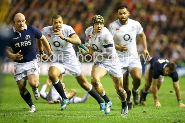 Jack Nowell England v Scotland Murrayfield 6 Nations 2014