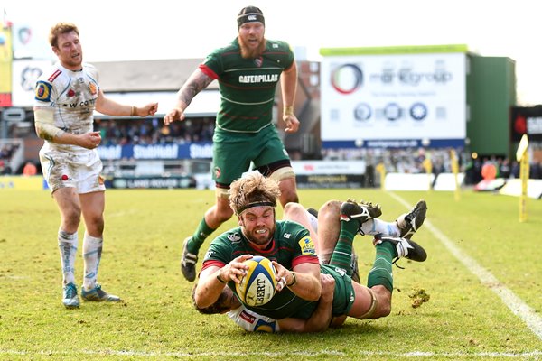 Geoff Parling Leicester Tigers v Exeter 2015