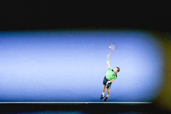 Andy Murray serves 2011 Australian Open 