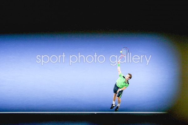 Andy Murray serves 2011 Australian Open 