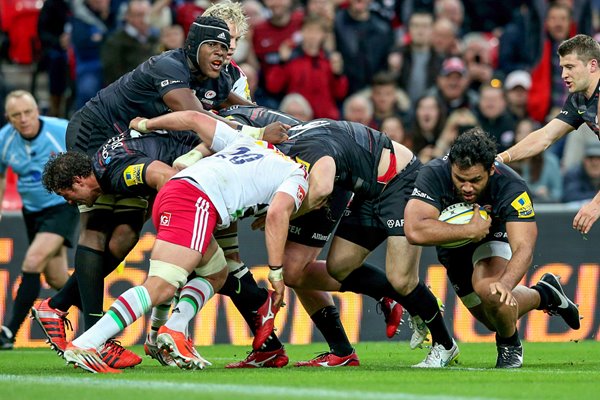 Billy Vunipola Saracens v Harlequins Wembley 2015