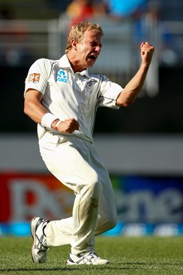 Neil Wagner New Zealand v India First Test Auckland 2014