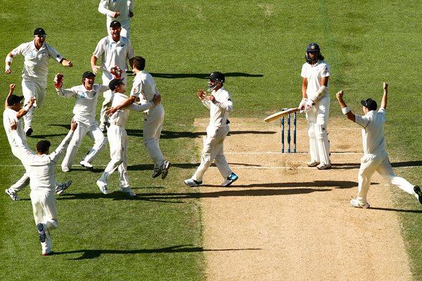 New Zealand beat India First Test Auckland 2014