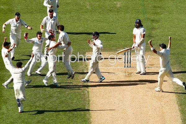 New Zealand beat India First Test Auckland 2014
