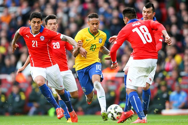 Neymar Brazil v Chile International Friendly