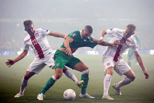 Jonathan Walters Ireland v Rybus and Glik Poland