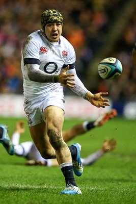 Jack Nowell England v Scotland Murrayfield 6 Nations 2014