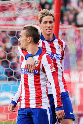 Antoine Griezmann Fernando Torres Atletico Madrid 