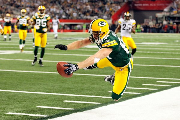 Jordy Nelson of the Green Bay Packers Super Bowl XLV