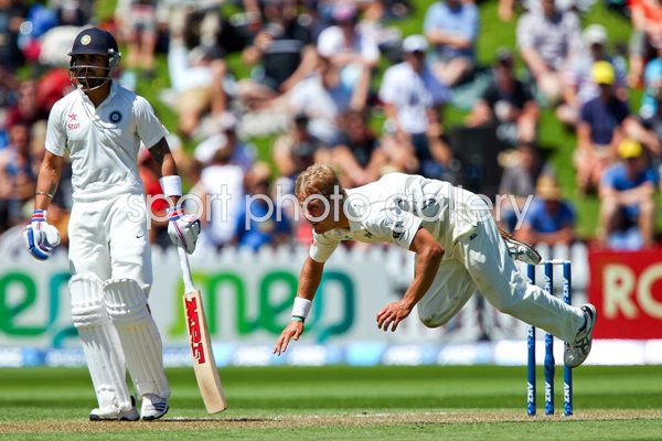 Neil Wagner New Zealand v India Wellington 2014