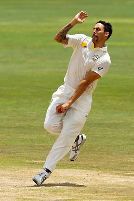 Mitchell Johnson bowls Australia v South Africa Centurion 2014