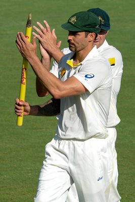 Man of the Match Mitchell Johnson Australia Centurion 2014