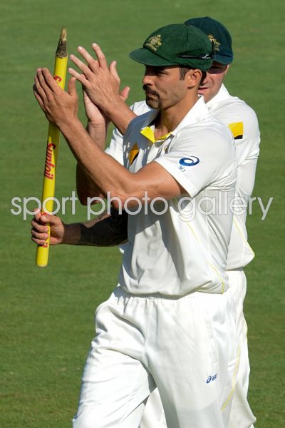 Man of the Match Mitchell Johnson Australia Centurion 2014