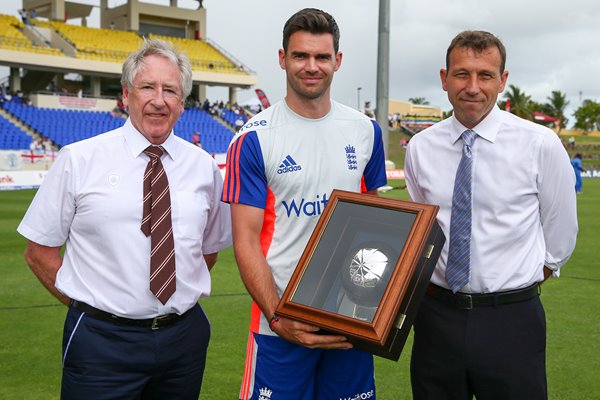 James Anderson England v West Indies 100th Test 2015