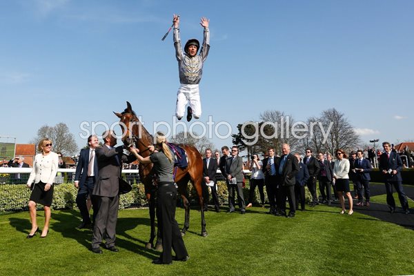 Frankie Dettori Classic Dismount Newmarket Races 2015