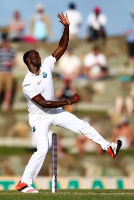 Kemar Roach West Indies v England Antigua 2015
