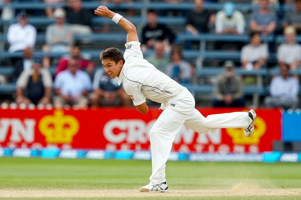Trent Boult New Zealand v India Wellington 2014