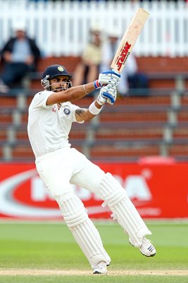 Virat Kohli India century v New Zealand Wellington 2014