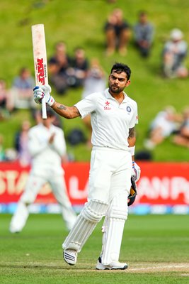 Virat Kohli India century v New Zealand Wellington 2014