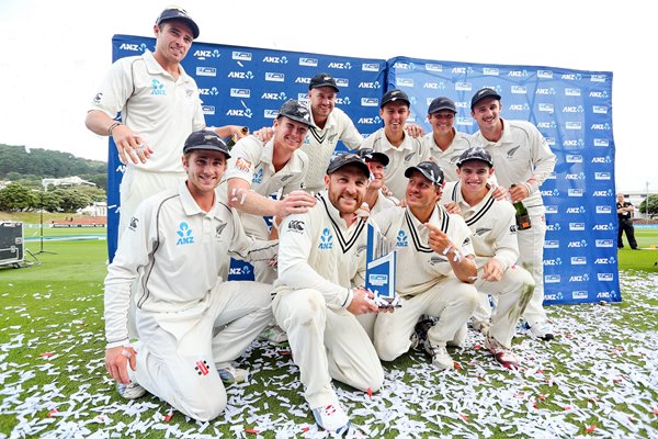 New Zealand win test series v India Wellington 2014