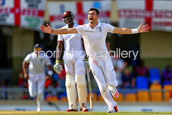 James Anderson England v West Indies Antigua 2015