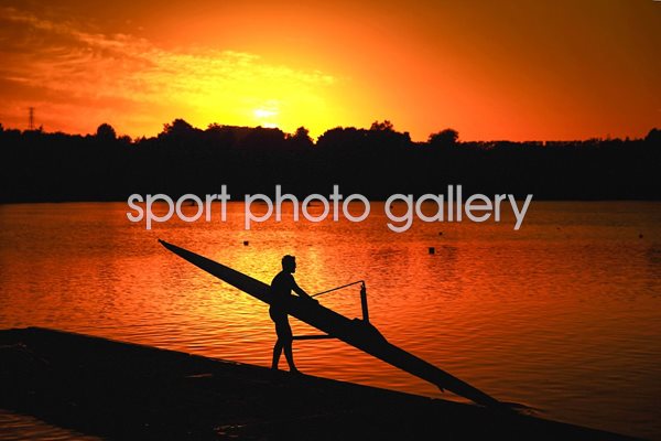 Early morning rowing