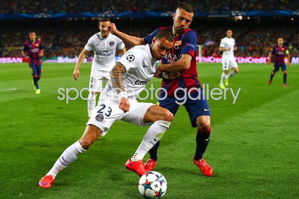 Gregory van der Wiel Paris Saint-Germain v Barcelona Camp Nou 2015