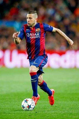 Jordi Alba FC Barcelona v Paris Saint-Germain 2015