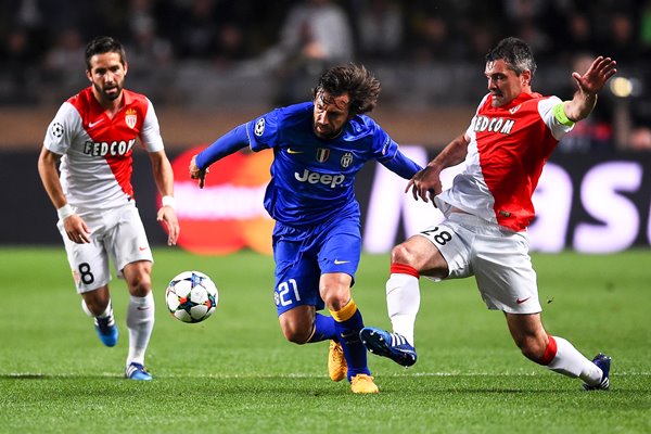 Andrea Pirlo Juventus v Monaco Stade Louis II 2015