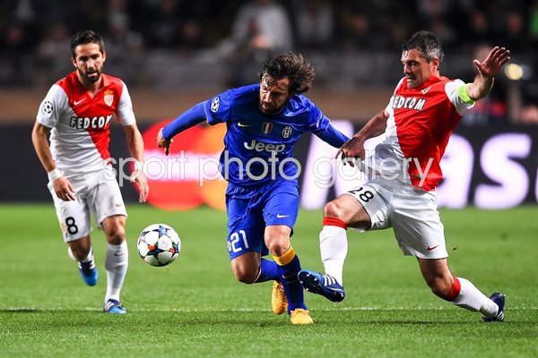 Andrea Pirlo Juventus v Monaco Stade Louis II 2015