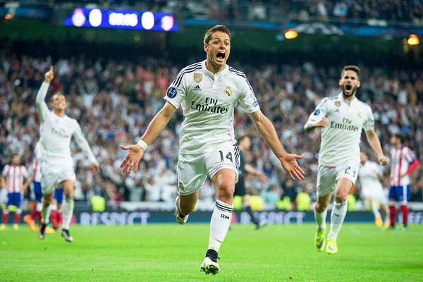 Javier Hernandez Real Madrid CF v Club Atletico de Madrid 2015