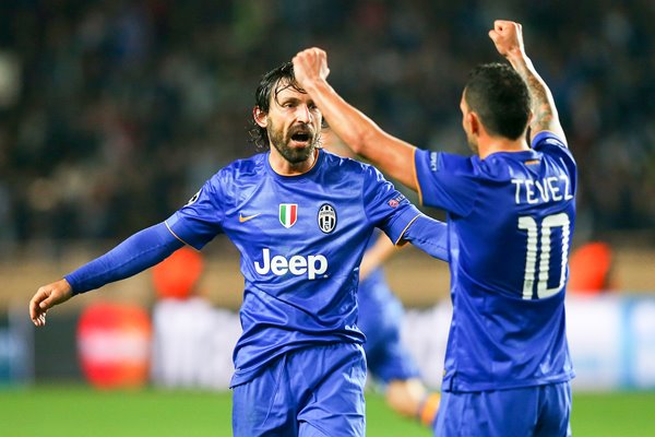 Andrea Pirlo & Carlos Tevez Juventus Stade Louise II 2015