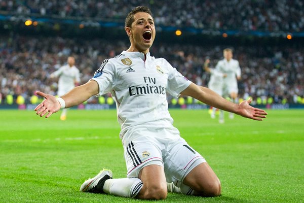 Javier Hernandez Real Madrid v Atletico Madrid 2015