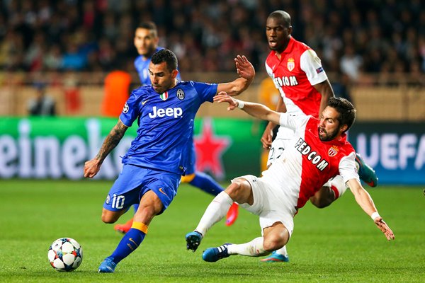 Carlos Tevez Juventus v Monaco 2015