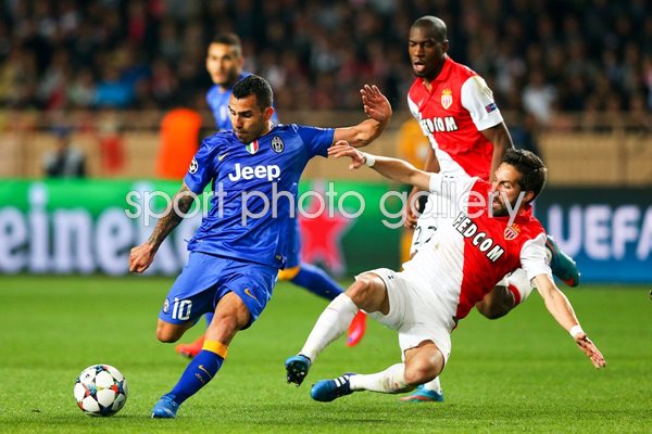 Carlos Tevez Juventus v Monaco 2015